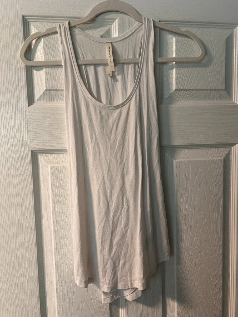 2/$20 Aritzia babaton cross back tank, size x small, white